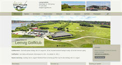Desktop Screenshot of lemviggolfklub.dk